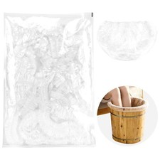 Disposable Pedicure Liners 25 Pack Plastic Foot Soak Bath Spa Covers for