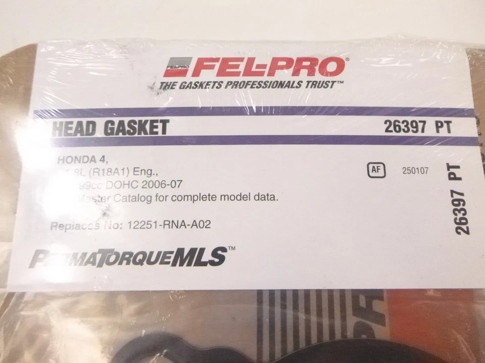 Junta de culata Fel-Pro 26397 PT para Honda Civic 2006-2014 Foto 2 de 3