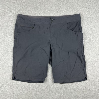 Kathmandu Women's Lightweight Hiking Shorts Sz 14 W36'' Grey Ripstop Zip Pocket