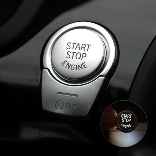 2pcs Chrome Engine Start Stop Push Switch Button Cover for BMW 5 Series F10 F07 - Picture 2 of 24