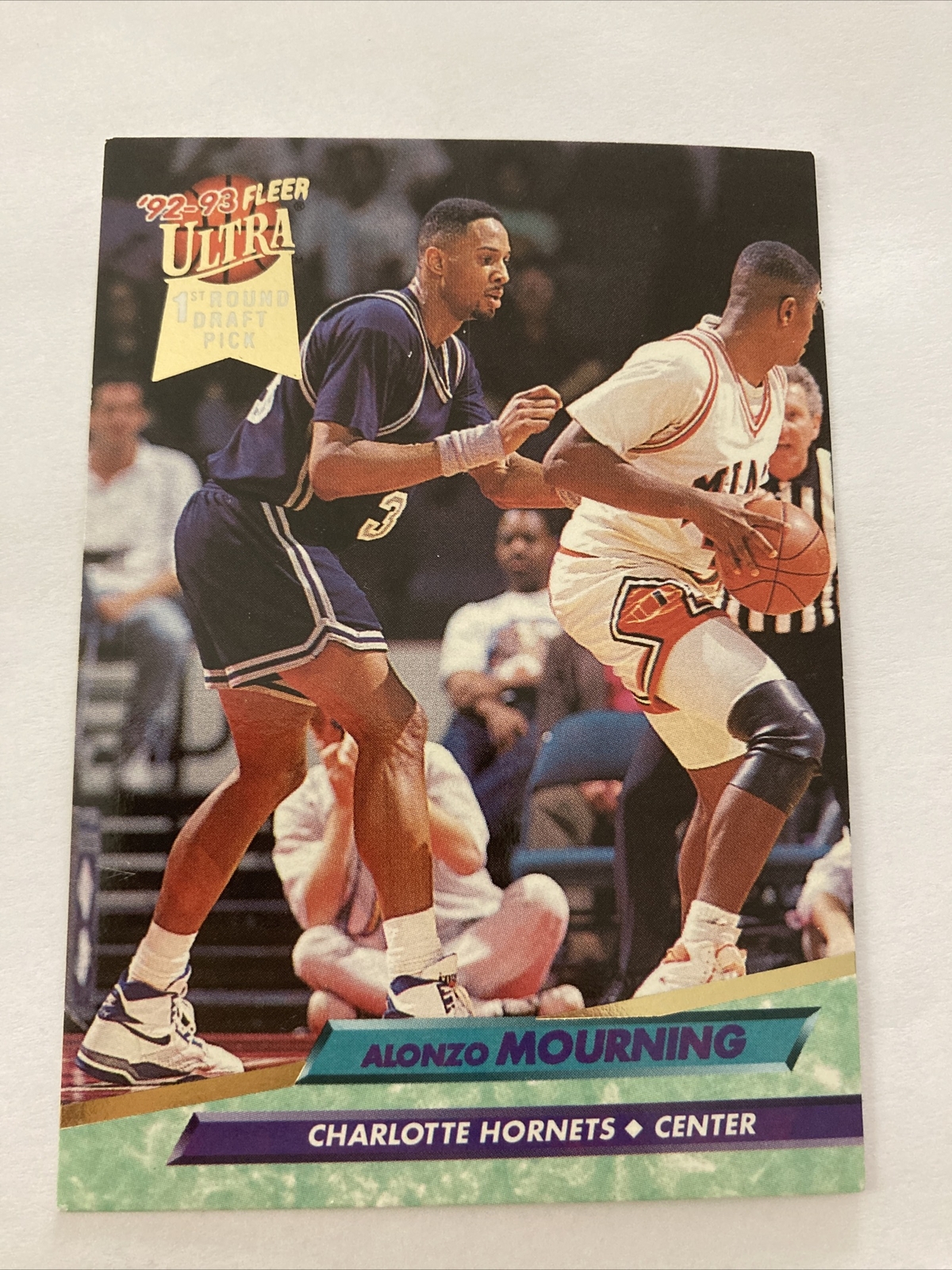 1992/93 Fleer Ultra Alonzo Mourning RC 1st Round Draft Pick #193 Hornets PWE