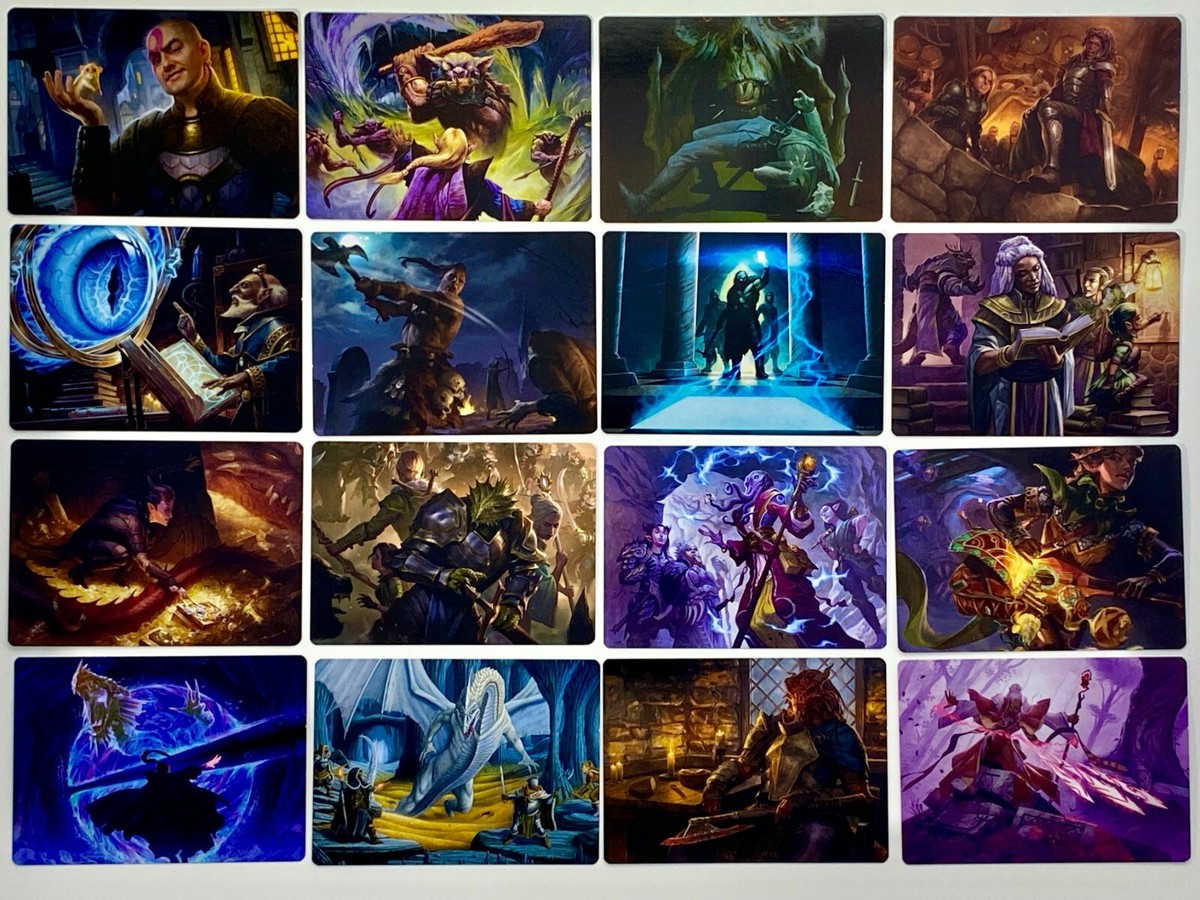 MTG Adventures in the Forgotten Realms Art Series Complete Set 81/81 NM No  Stamp | eBay