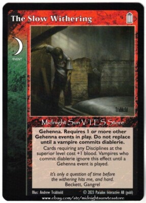 The Slow Withering Echoes of Gehenna V:TES VTES Vampire CCG