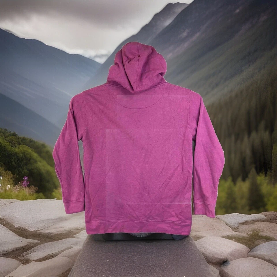 Suéter con Capucha John Deere Mujer L Polar Parcheado Bordado Letras Moline, Illino Foto 2 de 4