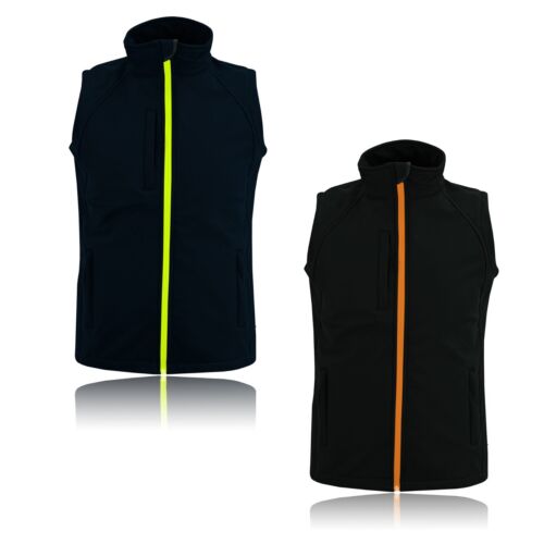 Softshell Fleece Lined WorkWear Windproof Gillet Bodywarmer Coat Outdoor Jacket - Picture 1 of 16