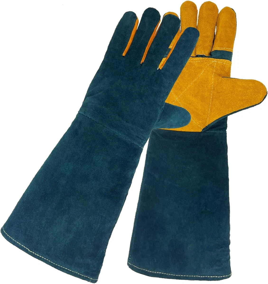 Animal Handling Gloves Bite Proof Gloves for Dogs Cats Double