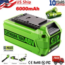 For Greenworks 40V G-MAX 29462 29482 29252 29472 6.0Ah Lithium BAF725 Battery US