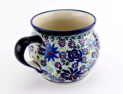 Polish Pottery 16 oz Bubble Coffee Mug – Stoneware by Zaklady Boleslawiec