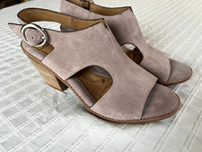 Sofft Maben Slingback Italian Suede, 3" Stacked Heel, Sz 8.5M, GREAT STYLE CUTE 