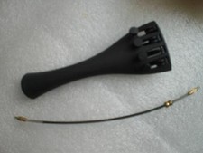 15 PCs Carbon Fiber Violin Tail Piece with Fine tuner 3/4  15 Violin Tail guts