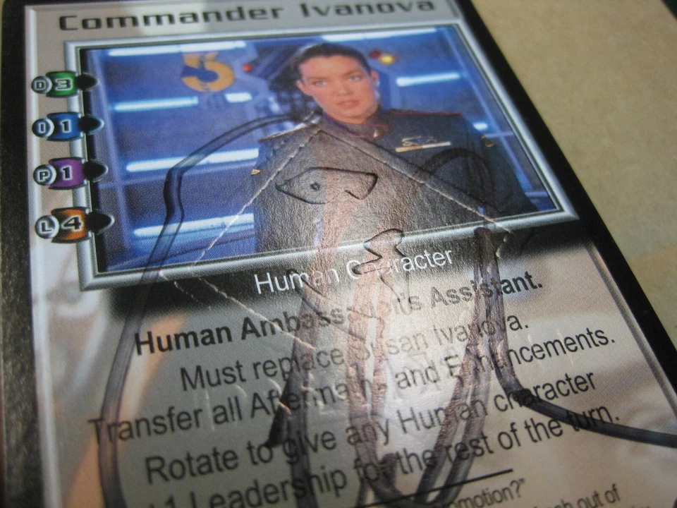BABYLON 5 B5 CCG COMMANDER IVANOVA Signed Embossed Claudia Christian - Image 3 of 3
