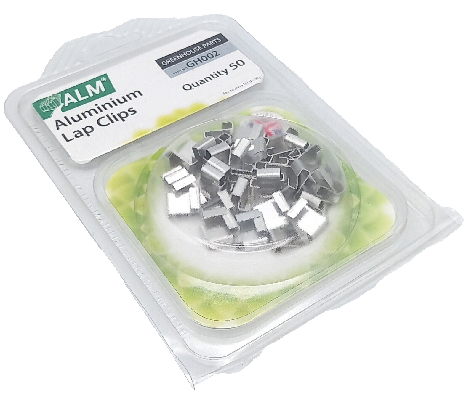 Greenhouse Glass Clips Aluminium Z Lap Clip Garden Glazing 50 Pack ALM GH002