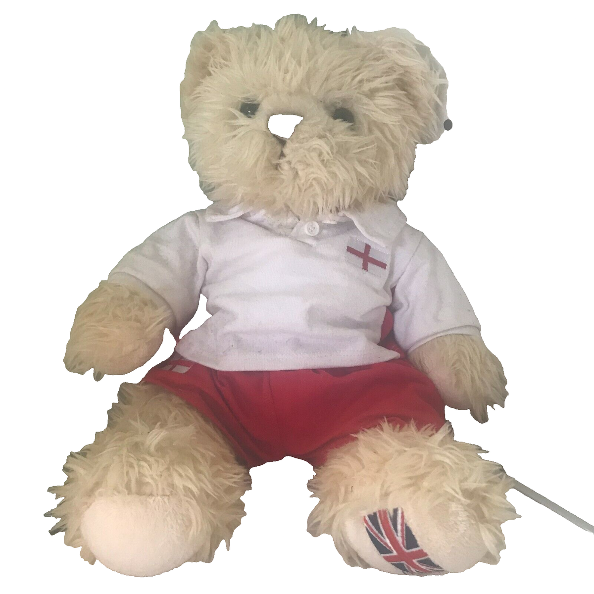 Build-A-Bear 15” Teddy England Football Official Kit – Union Flag Foot, No  Boots