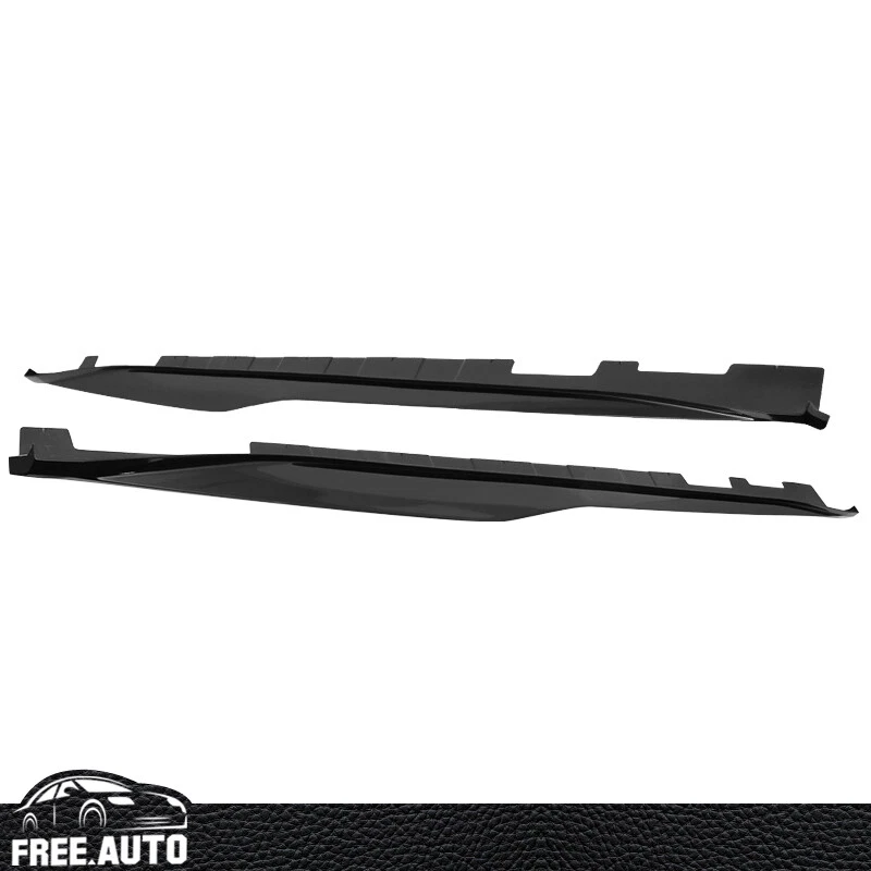 Подходит для Chevrolet Camaro ZL1 16-24 годов выпуска удлинитель для боковых юбок глянцевый черный PP - Изображение 3 из 4