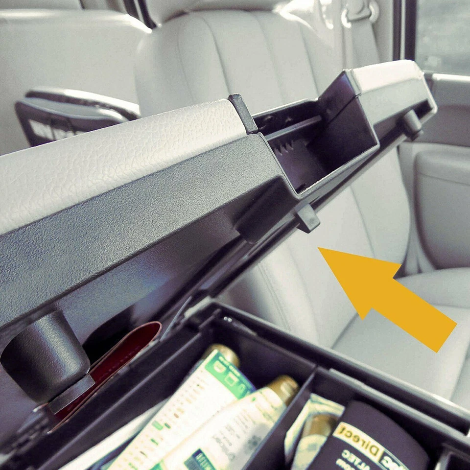 Tapa de cierre de reposabrazos de consola central para Chevy Silverado 1500/2500 GMC Tahoe Yukon Foto 2 de 4