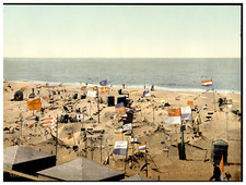 Deutschland, Sylt, Westerland, Burgenbauten Vintage photochrome, photochromie,