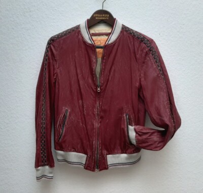 RAR! Stewart Old Glory Gr. 42 EU / 46 IT Leder Bomber Jacke Italy Neuwertig 