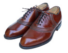 Vtg Footjoy Classics Made in USA Brown Leather Saddle Golf Shoe 57117 Men 8 EEE — photo 2
