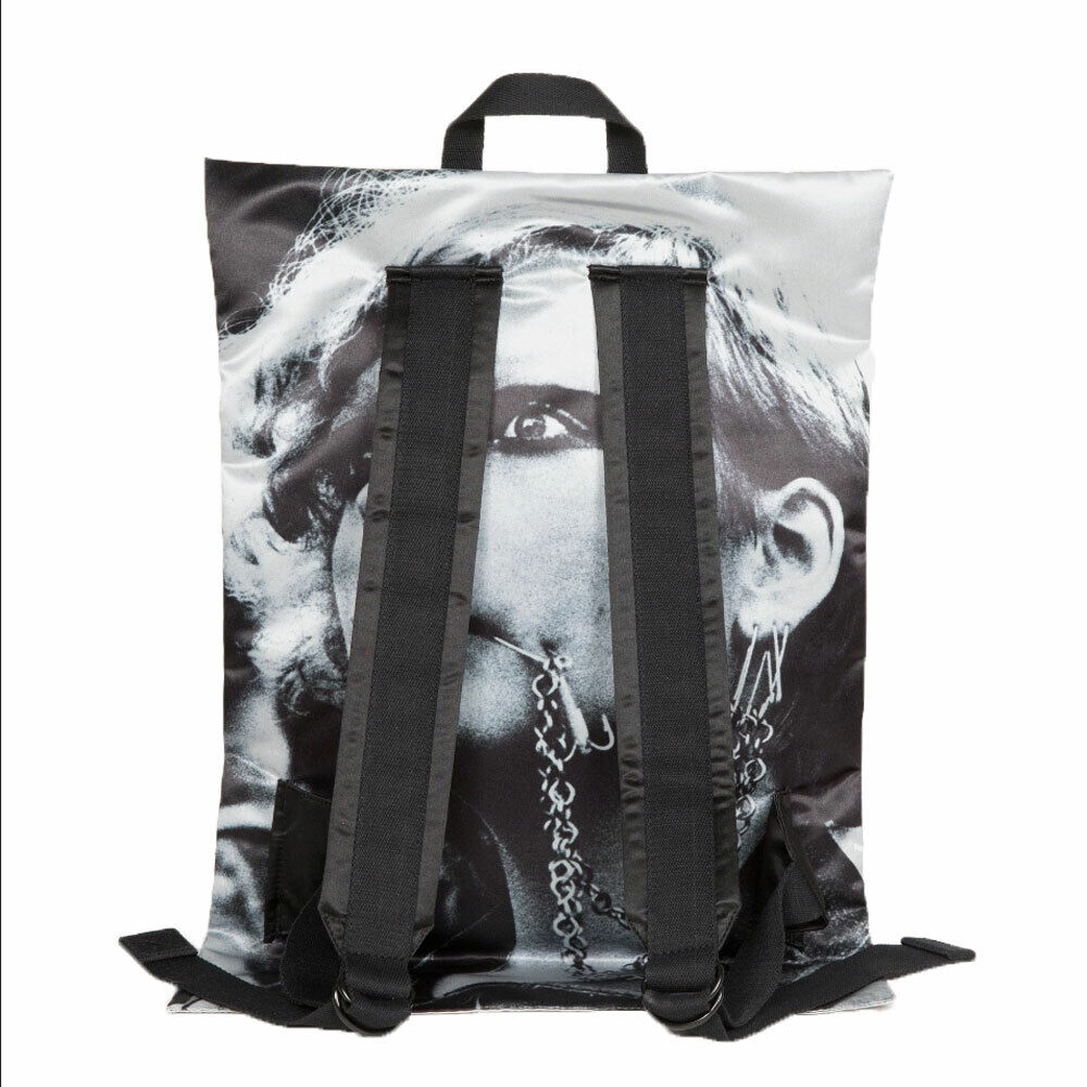 EASTPAK X RAF SIMONS Silver Satin Punk Poster Padded EASTPAK X RAF SIMONS Silver Satin Punk Poster Padded