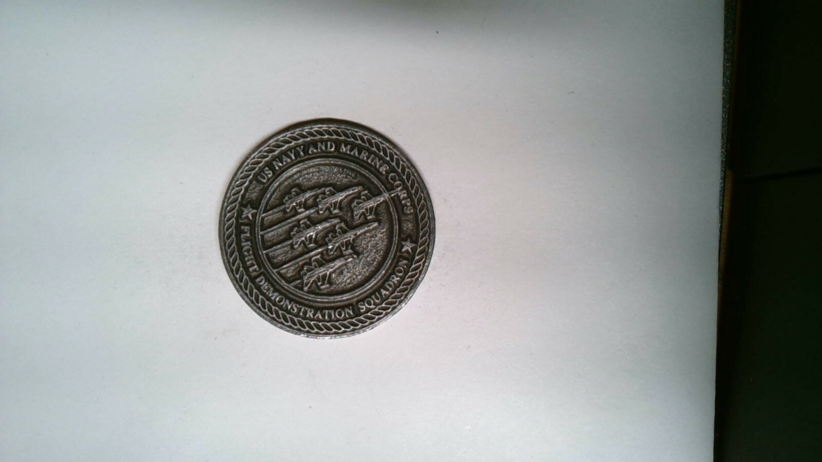 CHALLENGE COIN U.S. NAVY AND MARINE CORPS FLIGHT DEMONSTRATION SQUADRON