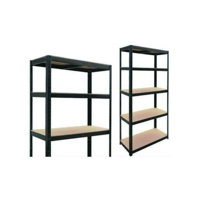 Scaffale neri in acciaio per la casa