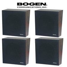 4 Pack Lot Bogen Wall Baffle Wooden Speaker Assembly 8" Volume Control WBS8T725V