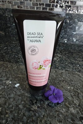 Ahava rose salt scrub moisturizing & reviving 7.5oz new no box