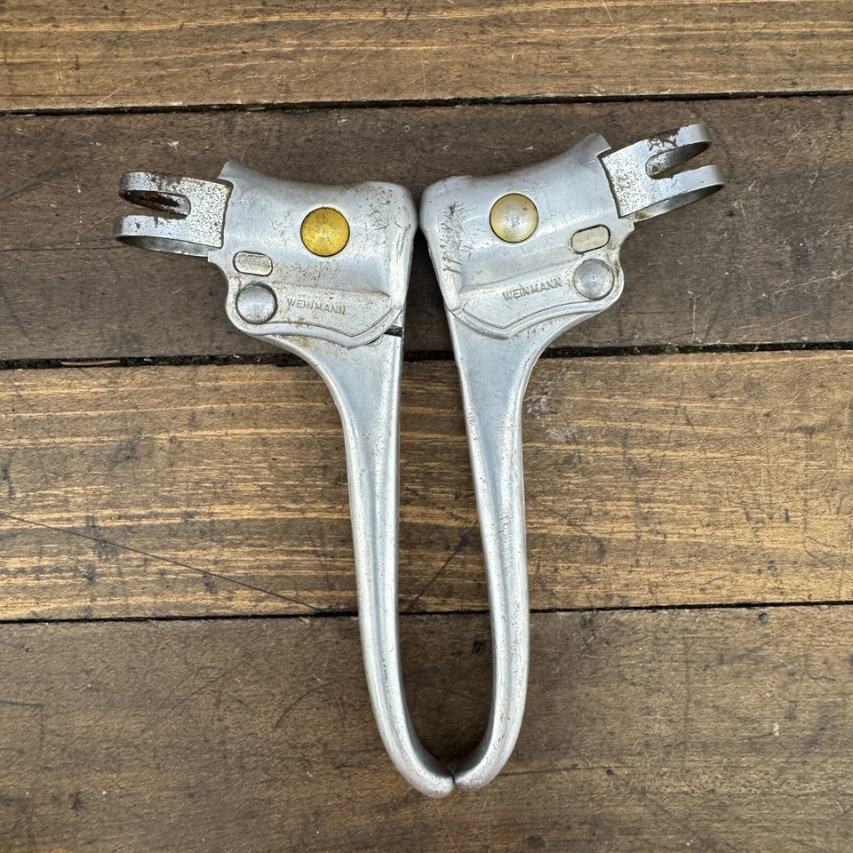 Palancas de freno Weinmann Gold Dot Old School BMX vintage años 70 Stingray Muscle B5 Foto 3 de 4