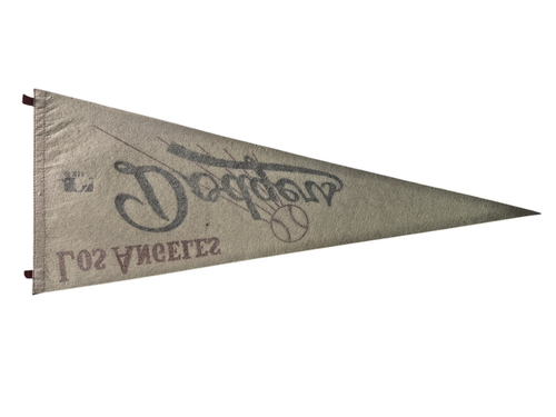 VTG 1969 LOS ANGELES DODGERS Official MLB Full Size 30" Baseball Felt Pennant ⚾ - Picture 2 of 5