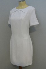 Clearance ~ BANANA REPUBLIC ~ WHITE Short Sleeve SHIFT DRESS Petite 10 10P NWT
