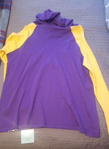 LSU Tigers Women's Purple/ Yellow/ Silver Shimmer Pullover Hoodie NWT Size XL - Picture 9 of 10