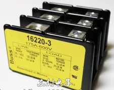 qty1 for New Eaton Bussman 16220-3 Power Distribution Block 3 Pole 175A 600V &z