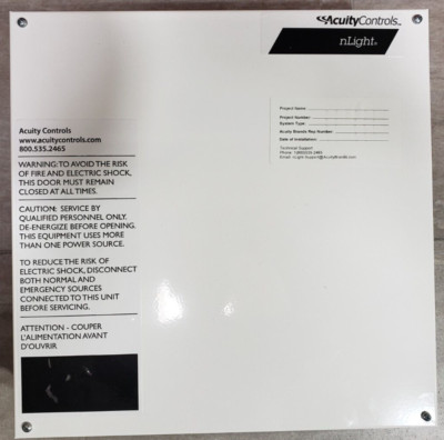 Acuity Controls NECY MVOLT BAC ENC NW GFXK Enclosure New (No Controller)