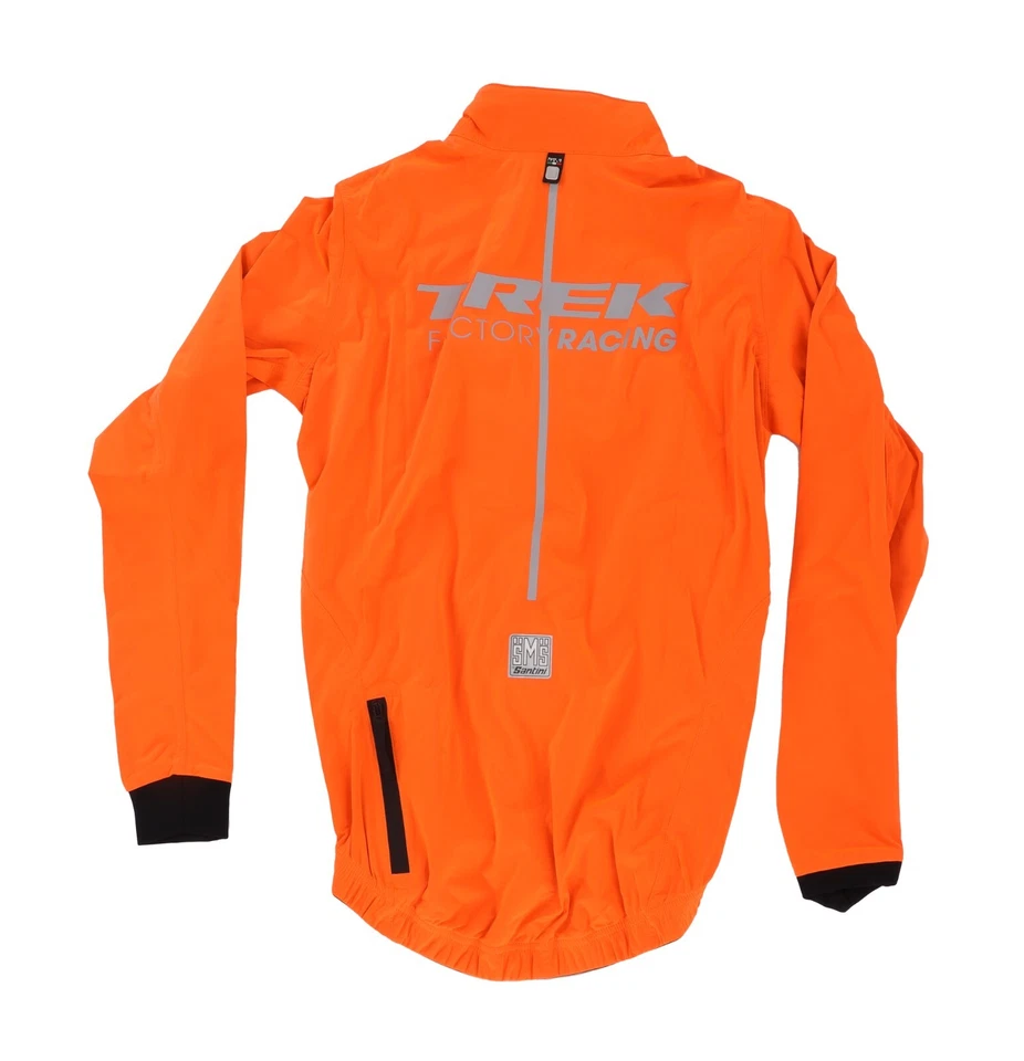 Santini Trek Factory Racing Team Issue Cycling Rain Wind Vest + Jacket XS Hi Viz - Image 2 of 4