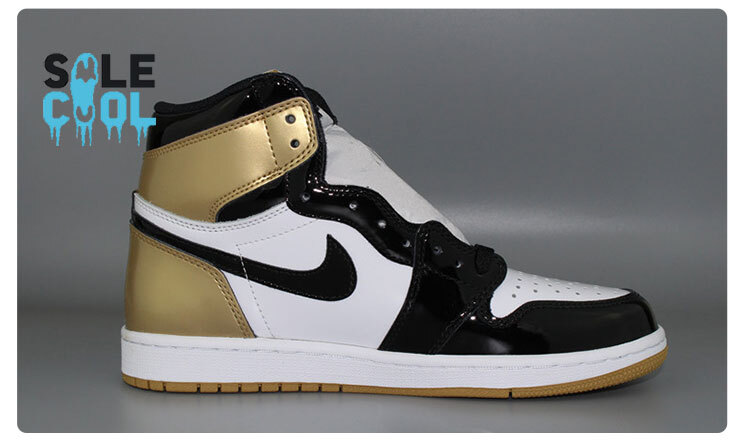 AIR JORDAN 1 AJ1 RETRO HIGH BLACK WHITE GOLD Shoes 861428-001 | eBay