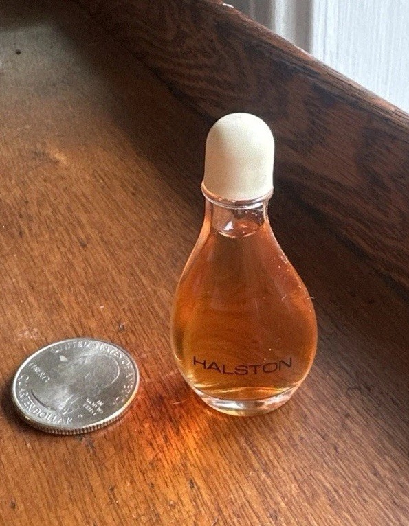 MICRO Mini Halston Vintage Elsa Peretti Bottle 2ml Miniature Perfume Sample
