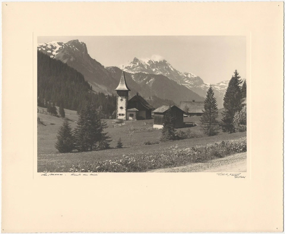 Lot of 5 Jacques Naegeli Gstaad Swiss Buildings & People Original Signed Photos - Image 4 of 4