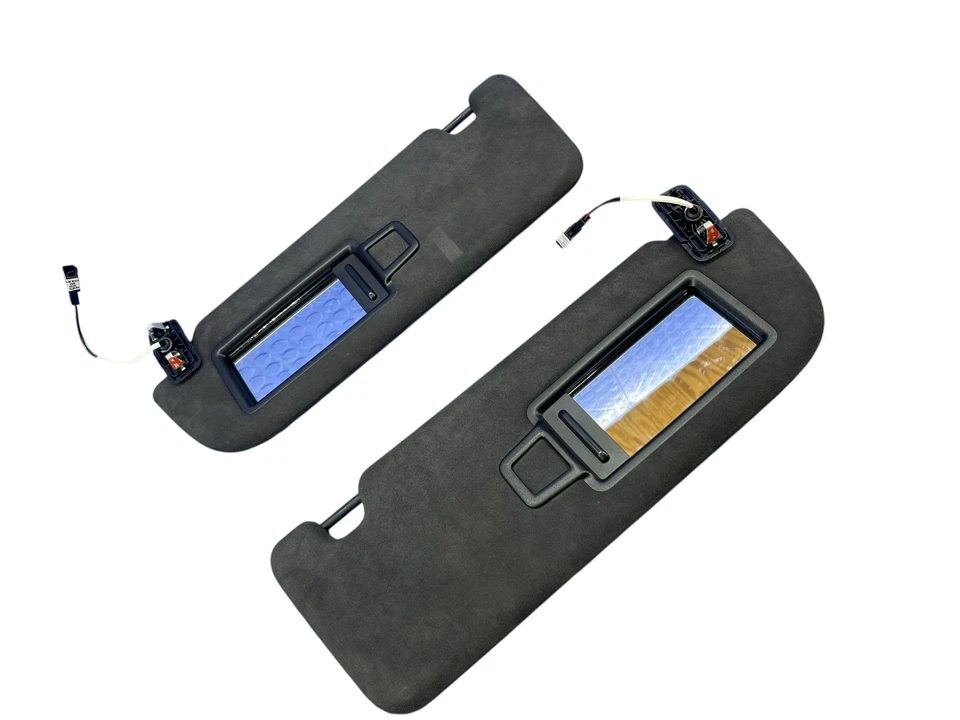 2020-2024 AUDI S8 ПЕРЕДНИЙ ЛЕВЫЙ ПРАВЫЙ СОЛНЦЕЗАЩИТНЫЙ КОЗЫРЕК КОЗЫРЕК КОМПЛЕКТ ЧЕРНЫЙ OEM - Изображение 4 из 4