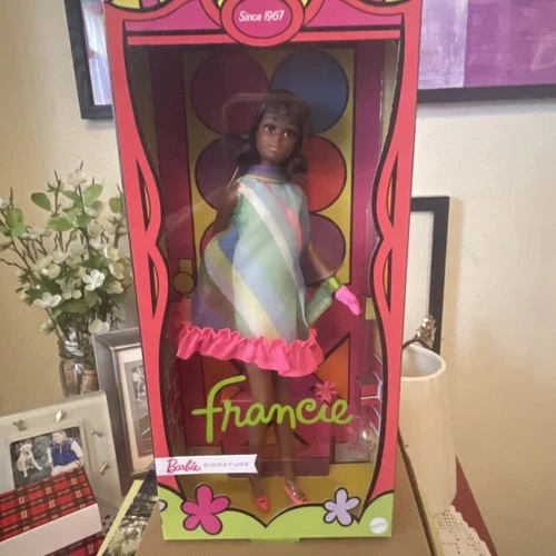 Barbie Signature 2022 Black Francie 1967 Reproduction Doll New In Box