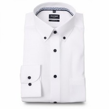 Olympus Luxor modern fit men's business shirt white 126114 00