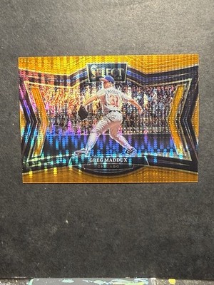 2025 Panini Select - Diamond Level Orange Pulsar Prizm - 4/49 Greg Maddux - #255