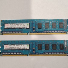 Hynix 4GB 2x2GB DDR3-1333 PC3-10600U DIMM 240-Pin RAM HMT325U6CFR8C-H9