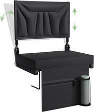 Stadium Seats with Back Support and Cushion, Portable Bleacher Seats, Folding Bl