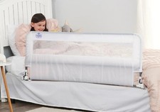 Regalo Hideaway 54-Inch Extra Long Bed Rail Guard, with Reinforced Anchor Safety