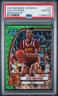 2024 Bowman Chrome University Basketball Green Wave Refractor Juju Watkins #37 PSA 10