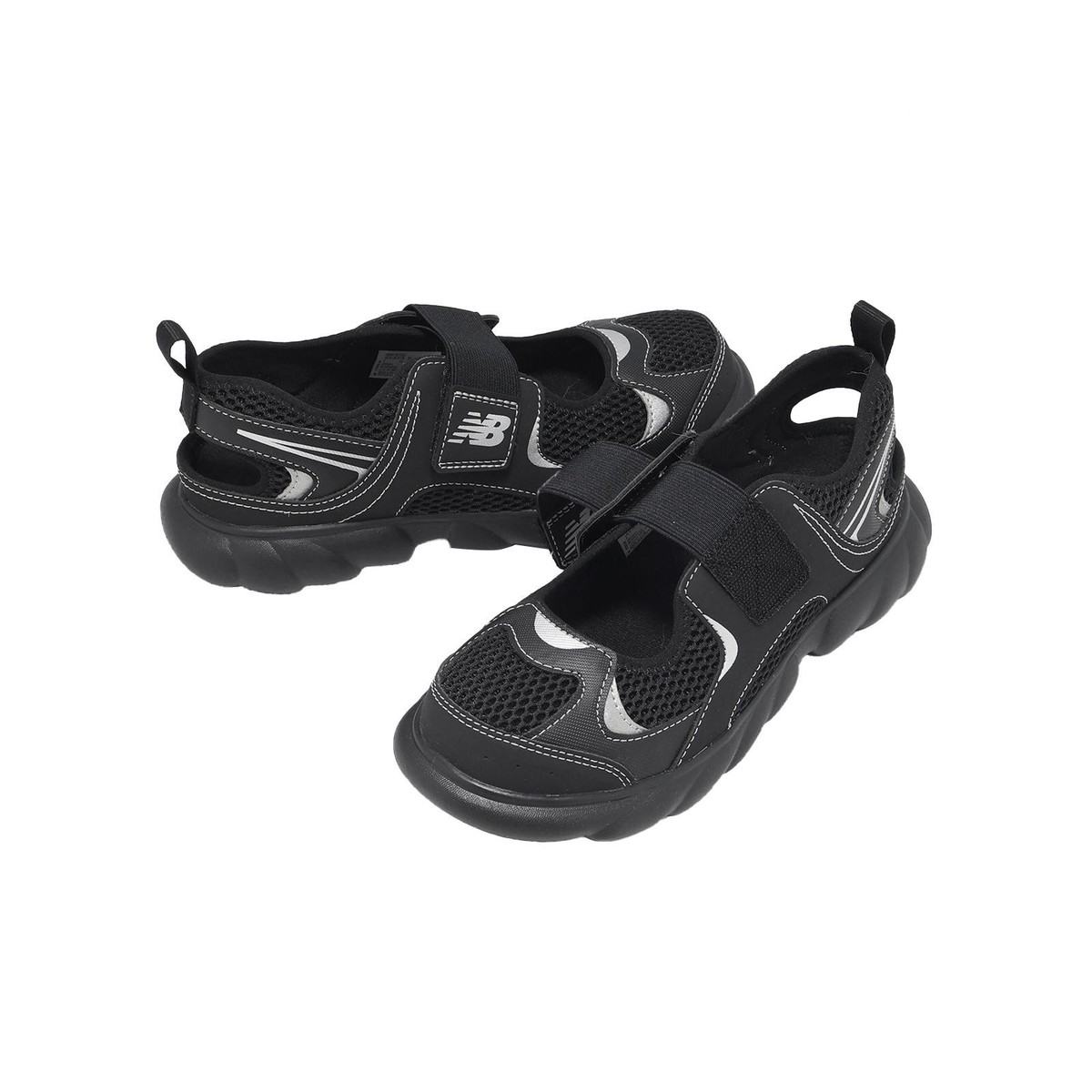 New Balance 230 Hook And Loop NB Black Silver Kids Preschool