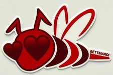      Extremely Rare Bettinardi Tour Limited Stinger Heart Eyes Sticker Decal     