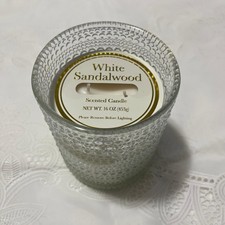 White Sandalwood Scented Candle 16oz 