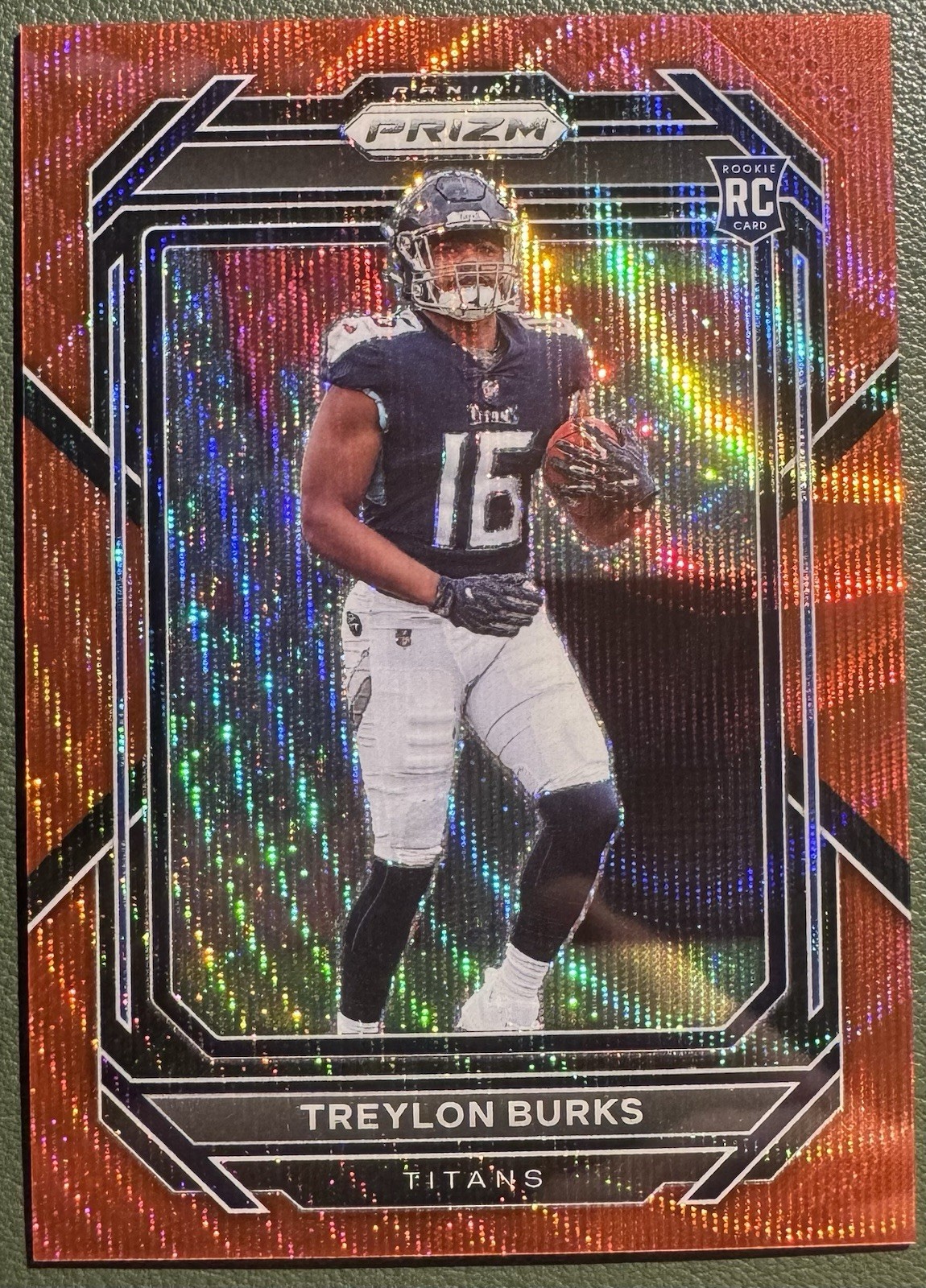 TREYLON BURKS ROOKIE /149 RED WAVE 2022 PANINI PRIZM #313 TENNESSEE TITANS
