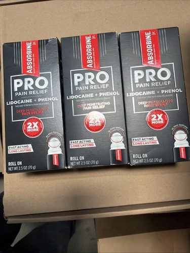 Pro Pain Relief Roll On 2.5oz ( Lot of 3 ) New Exp:10/26+ - product listing photo